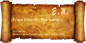 Engelhardt Mariann névjegykártya
